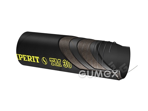 TM30, 19/29mm, 10bar/-0,9bar, NBR/SBR-EPDM, Stahlspirale, 2x Kupferspirale, -40°C/+100°C, schwarz, 